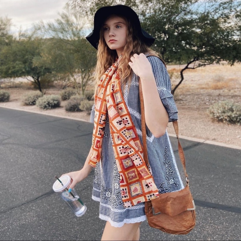 Free People Cotton Oversized Look Mini Dress Size S